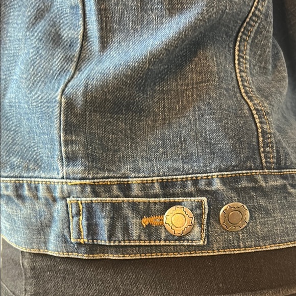 Stubborn Jeans Women’ Ripped Top Shirt Jacket Sleeveless Patch Work - Picture 9 of 12